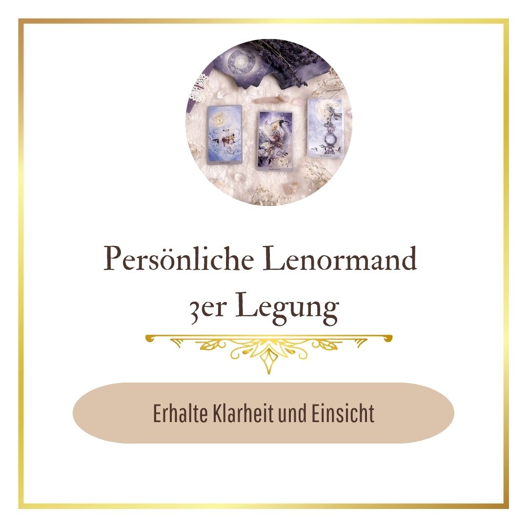 Persönliche 3er Karten-Legung - erkenne Blockaden & löse sie
