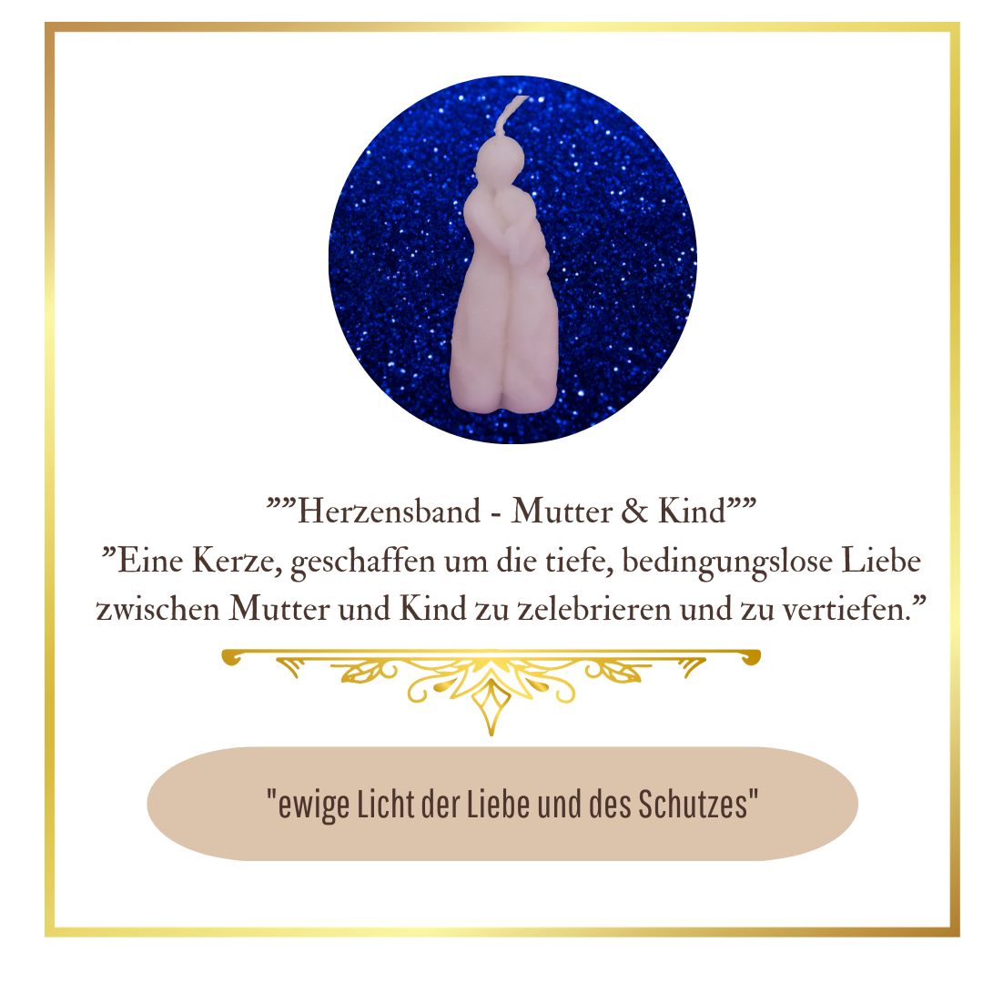Alchemie Kerze "Herzensband - Mutter & Kind"