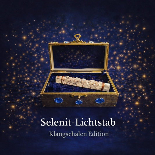 Selenit-Lichtstab – Klangschalen Edition